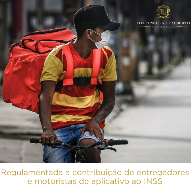 REGULAMENTADA A CONTRIBUIÇÃO DE ENTREGADORES E MOTORISTAS DE APLICATIVOS AO INSS